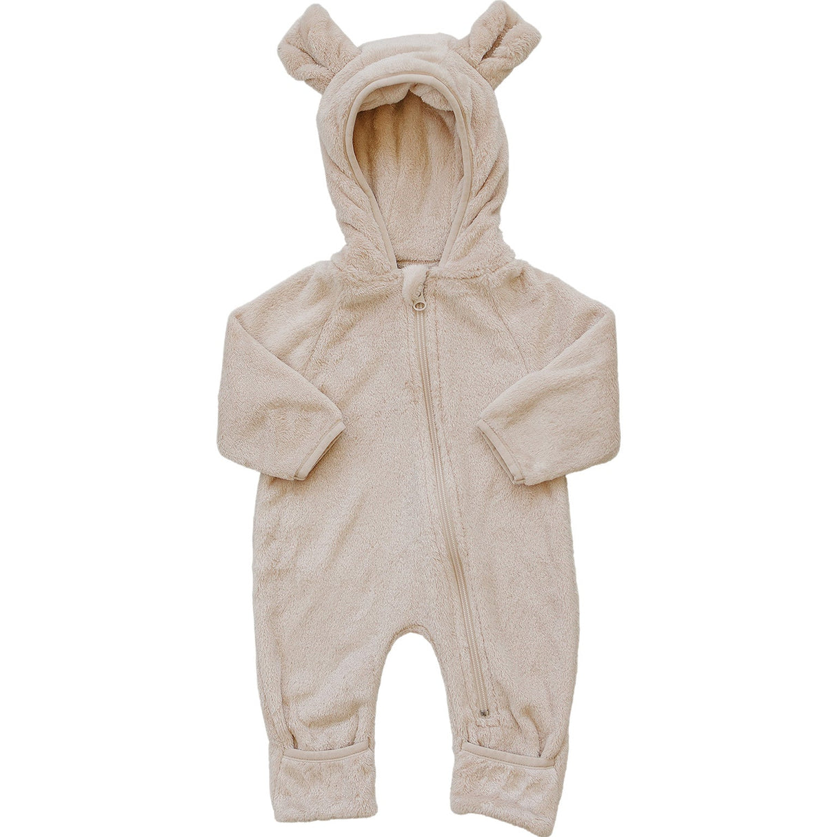 Fleece Bear Hooded Zipper - HoneyBug