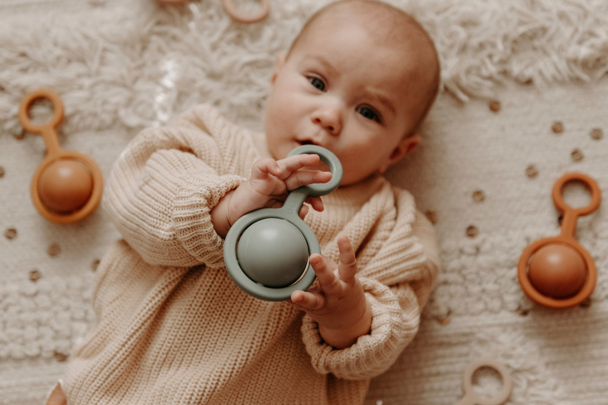 Rattle Toy - Ora | Mustard - HoneyBug