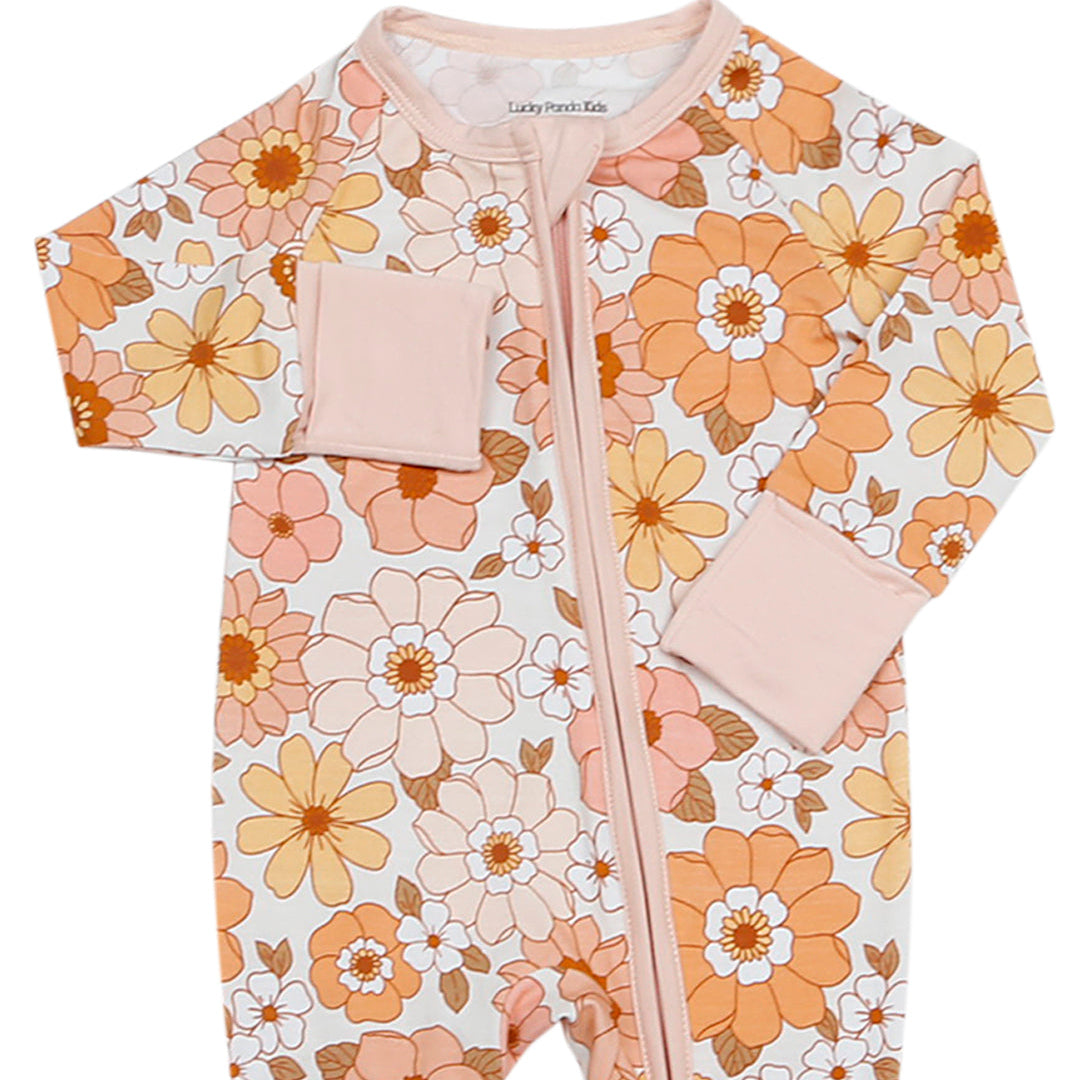 Bamboo Zip Romper | Sweet Blossom
