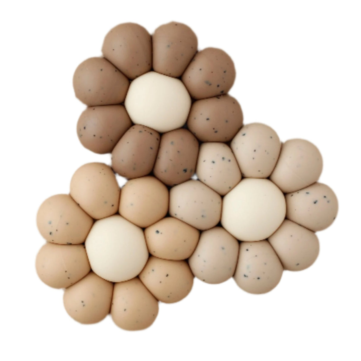 Freezer Teether - Daisy | Speckled Truffle - HoneyBug