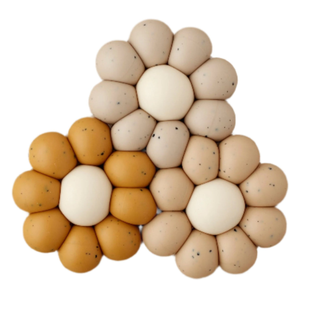 Freezer Teether - Daisy | Speckled Chai - HoneyBug