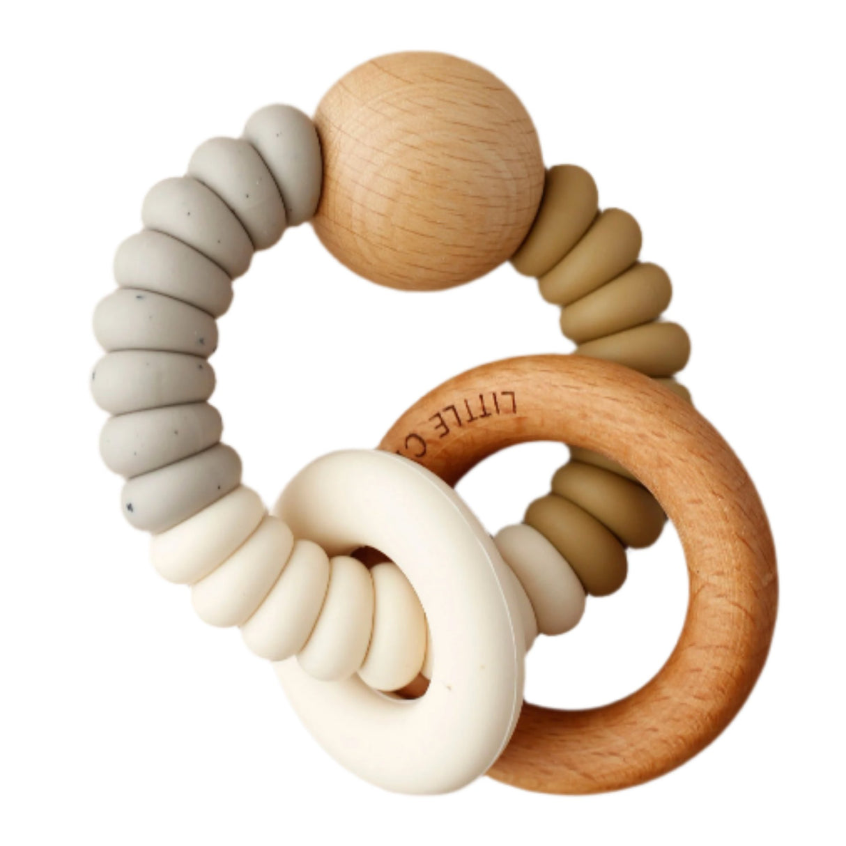 Rattle Teether - Dany | Oat - HoneyBug