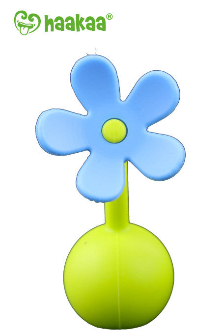 Haakaa Gen 2 Silicone Breast Pump with Suction Base 5 oz and Silicone Flower Stopper Set - HoneyBug