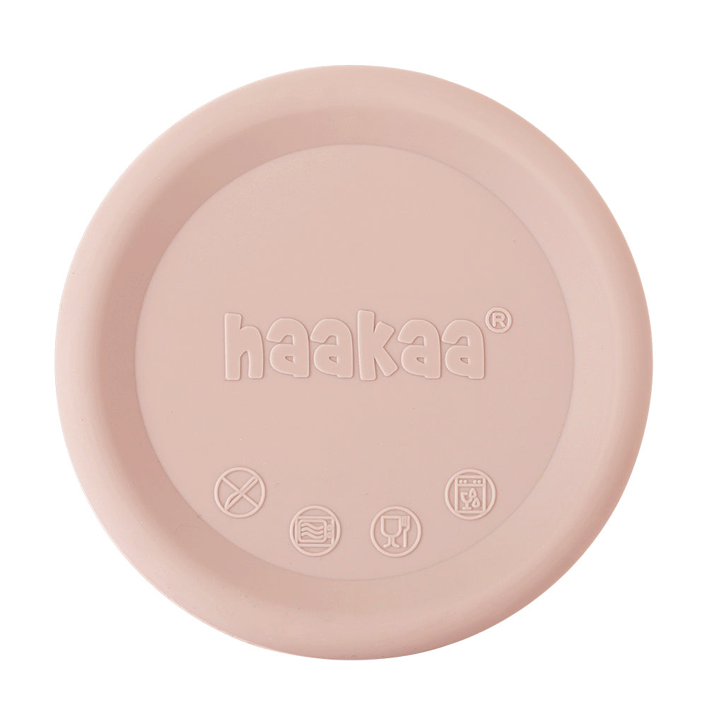 Haakaa Silicone Breast Pump Lid (1 pk) - Blush - HoneyBug