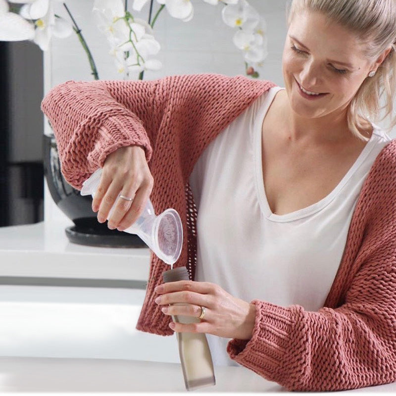 Haakaa Silicone Milk Storage Bag & Sippy Spout Combo - HoneyBug