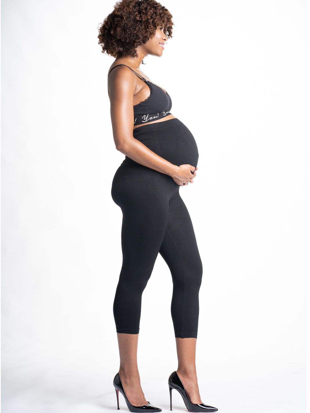 Mom's Night Out Crop Maternity Leggings - HoneyBug