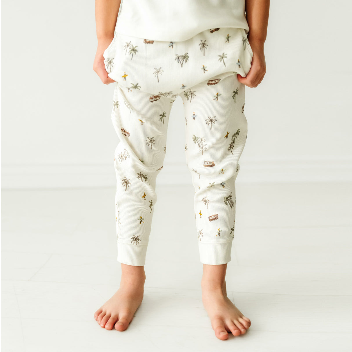 Organic Baby Toddler Harem Pants - Malibu - HoneyBug