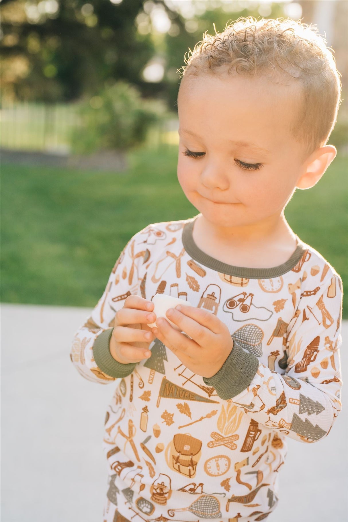 Camping Trip Ribbed Bamboo Cozy Set - HoneyBug