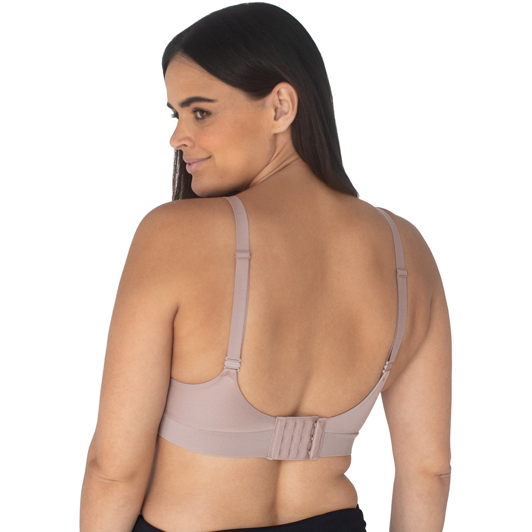 Minimalist Maternity & Nursing Plunge Bra | Lilac Stone - HoneyBug