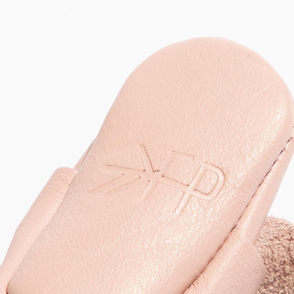 Newborn Blush Knotted Bow Baby Shoe - HoneyBug