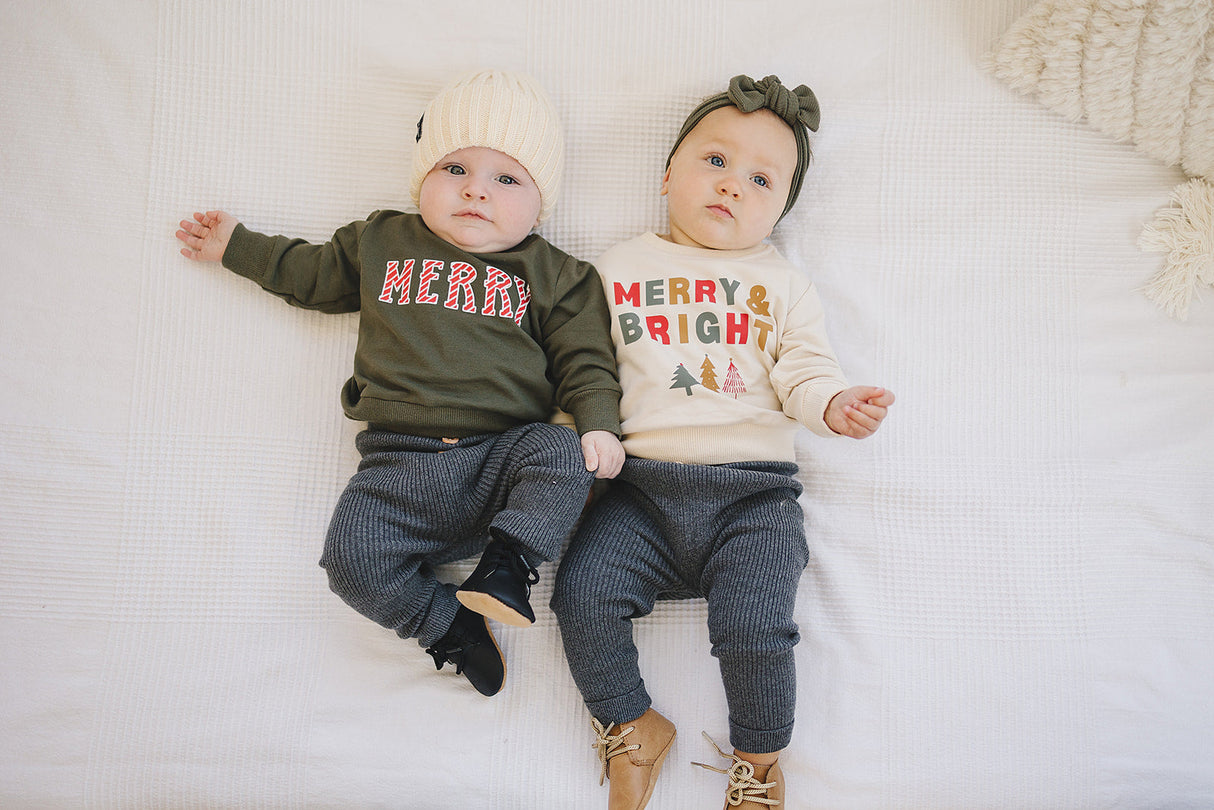 Cream Chunky Knit Beanie - HoneyBug