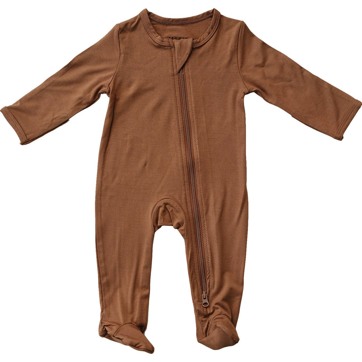 Rust Bamboo Footed Zipper - HoneyBug