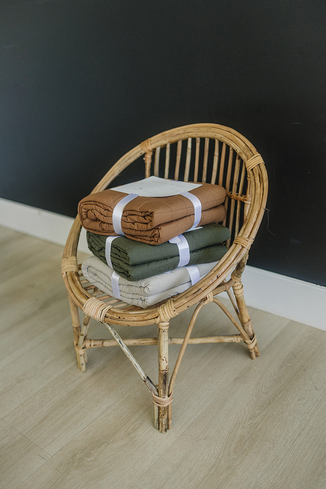 Olive Bamboo Quilt - HoneyBug