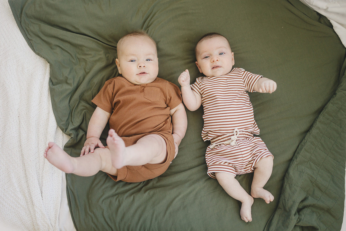 Olive Bamboo Quilt - HoneyBug