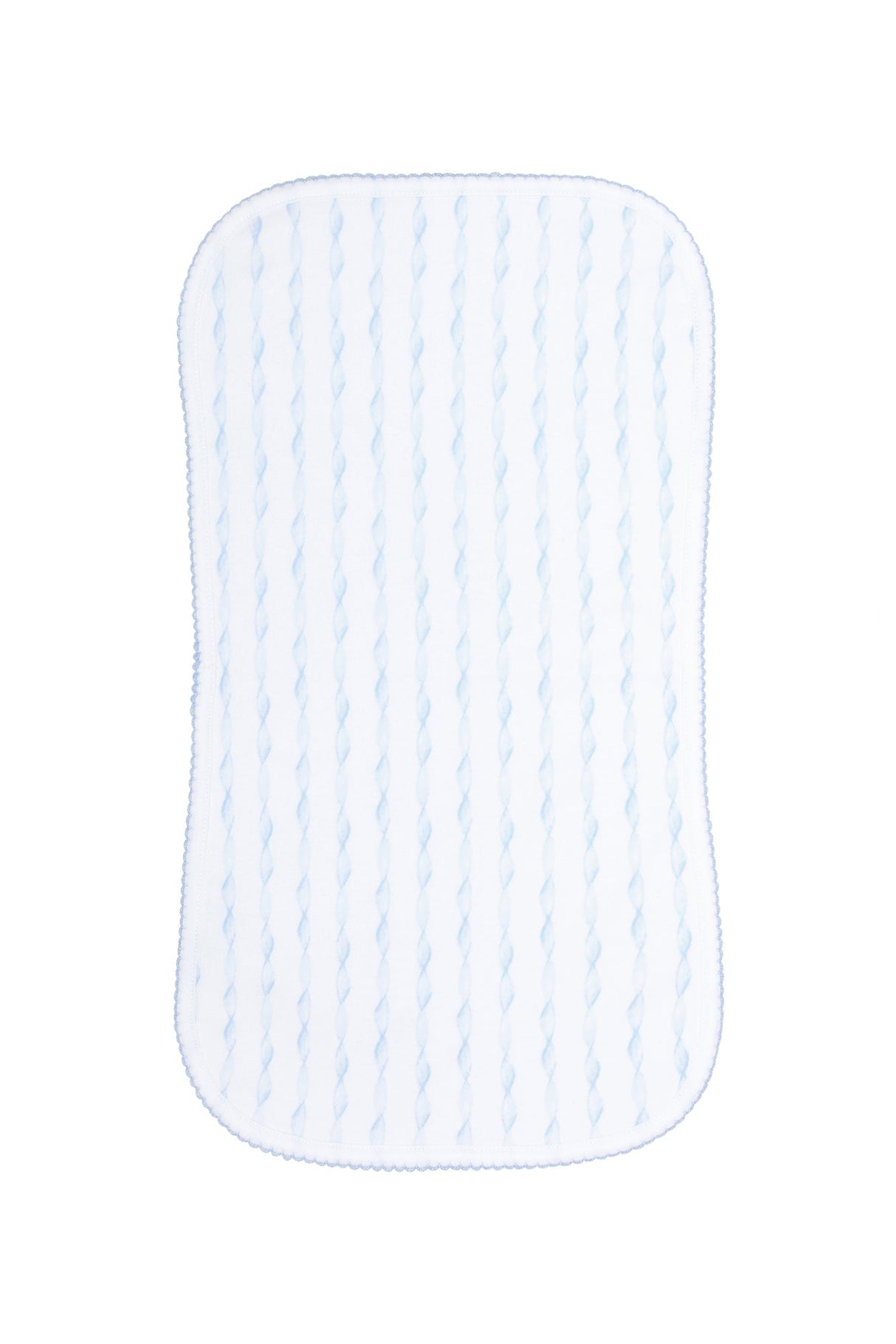 Blue Twirls Burp Cloth - HoneyBug