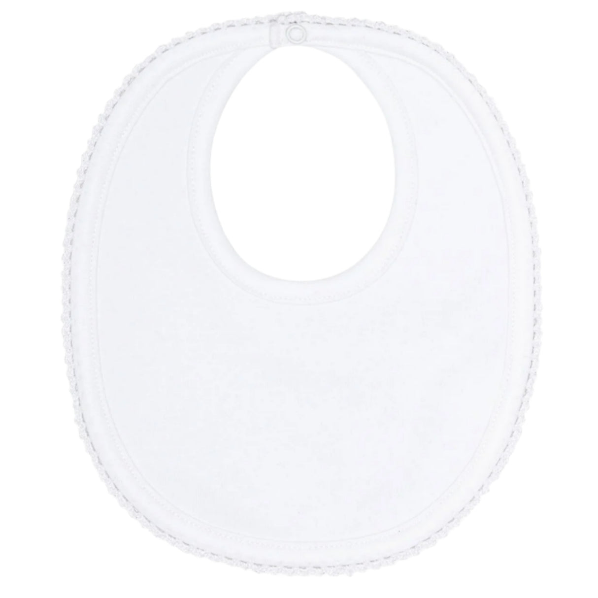 White Crochets Bib - HoneyBug
