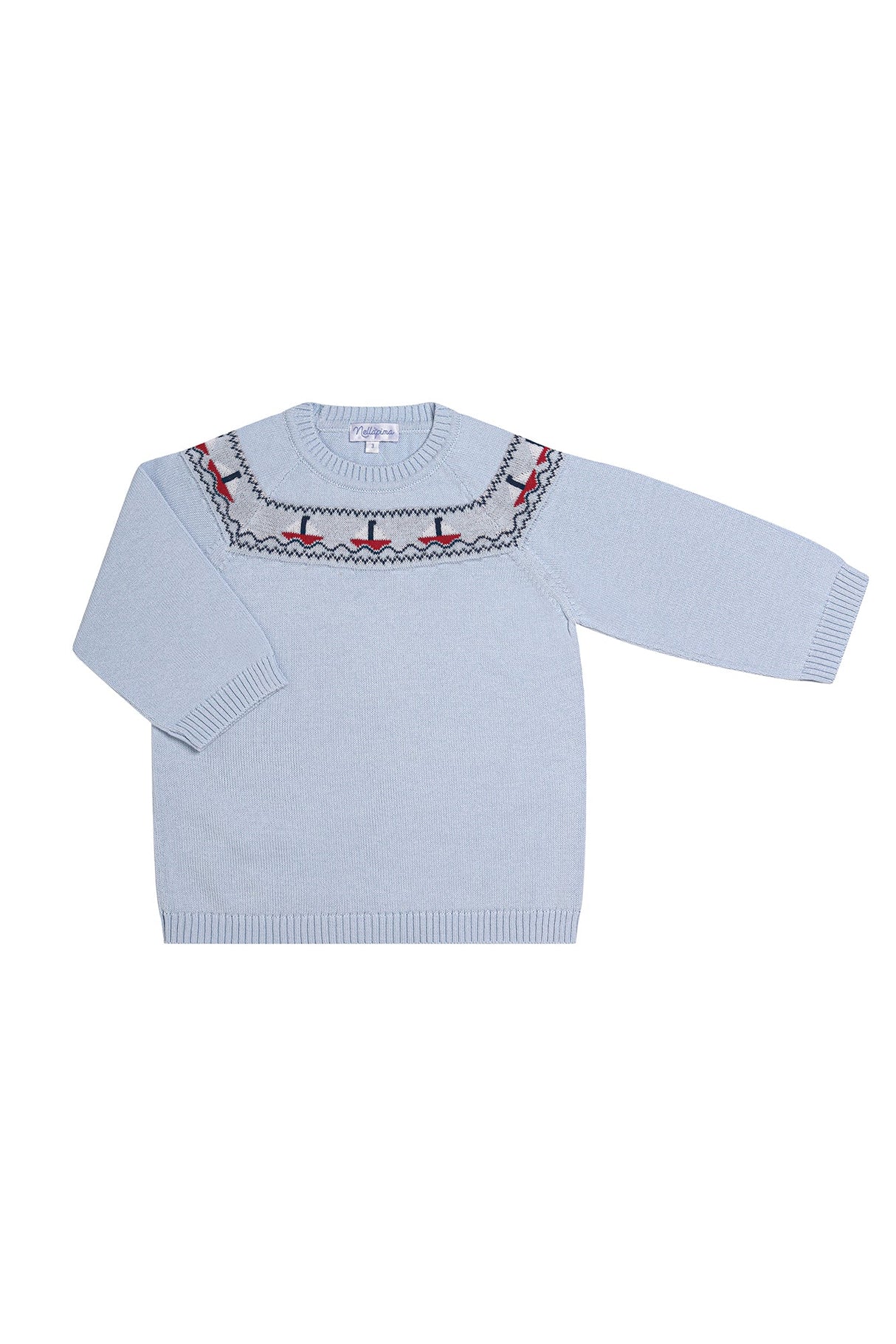 Sailboat Knit Sweater - HoneyBug