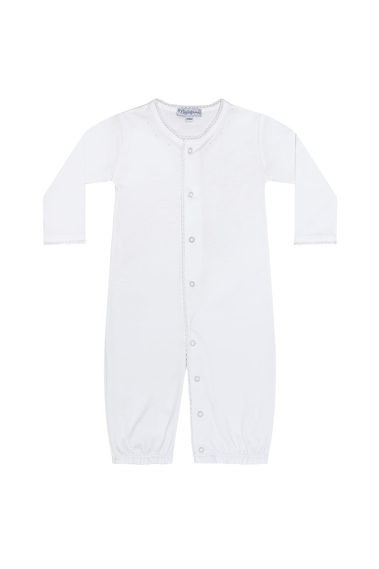 White Crochet Converter Gown - HoneyBug