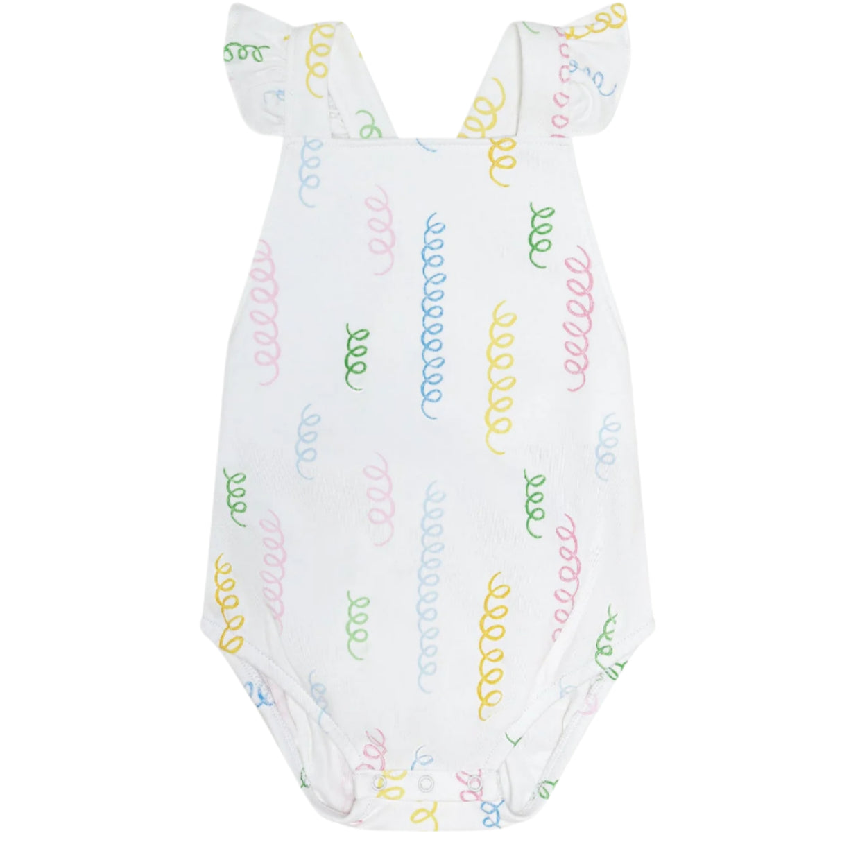 Spirals Print Ruffle Bubble - HoneyBug