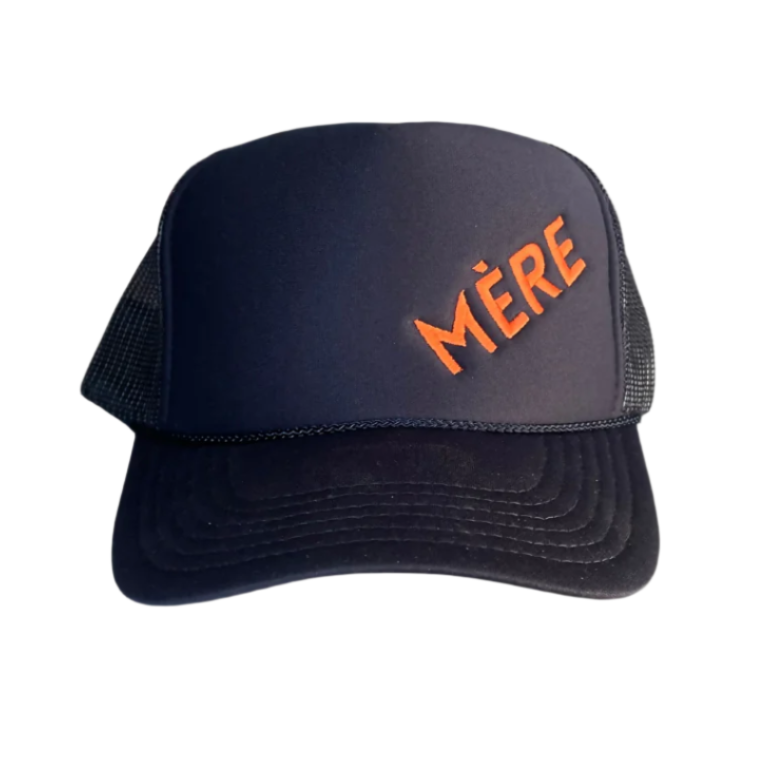 MÉRE - Embroidered Trucker Hat - Navy - HoneyBug