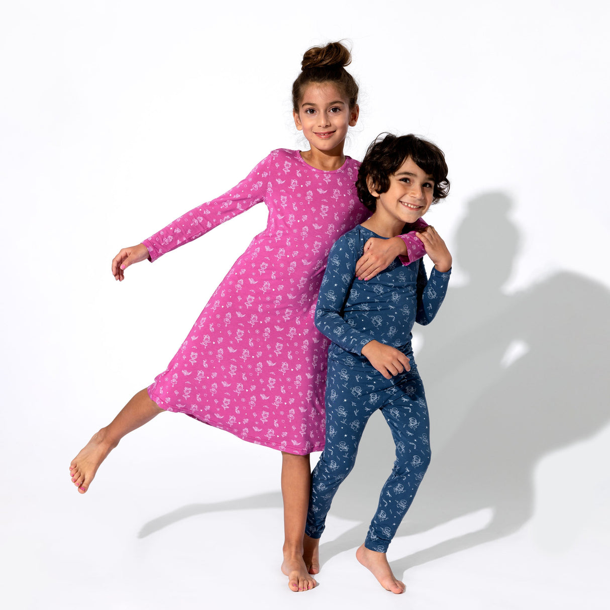 Ninja Bamboo Kids Pajamas - HoneyBug