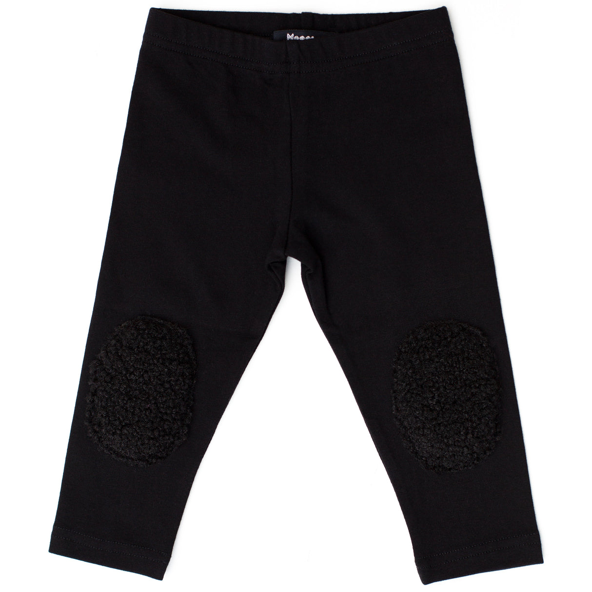 Black Sherpa Patch Legging - HoneyBug