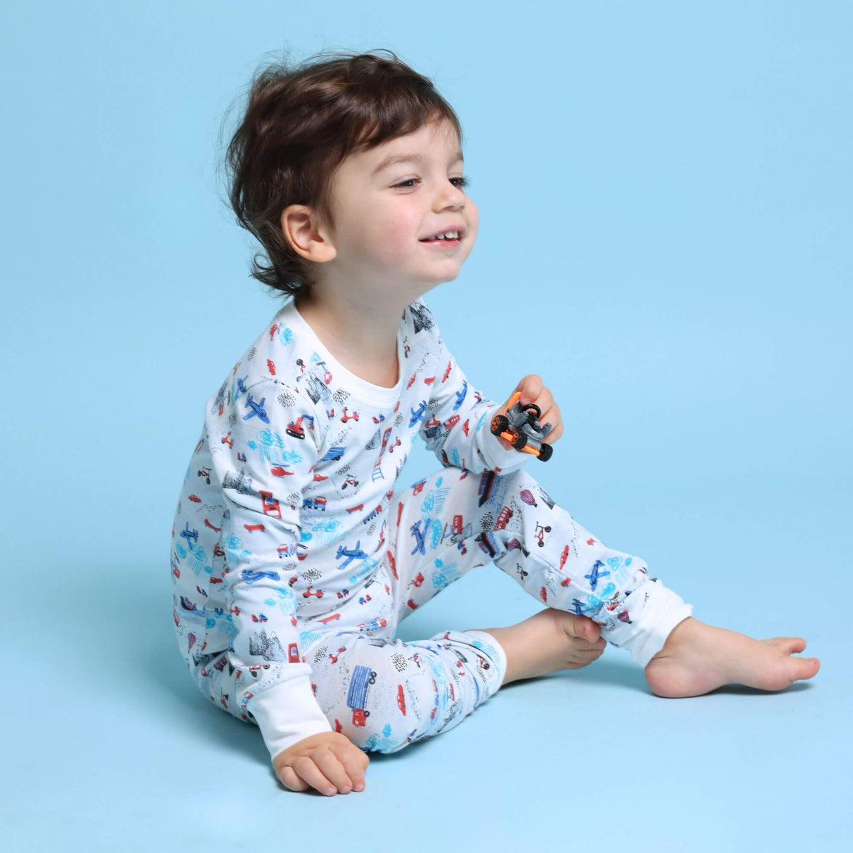 Organic Kids Pajamas - Transportation