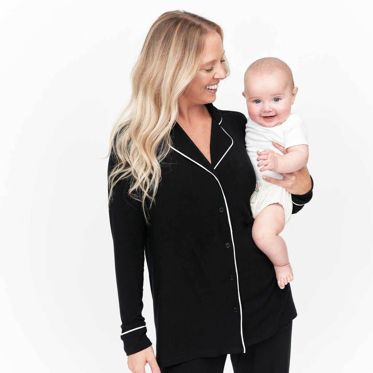The Black CloudLuxe Classic Pajama Set - HoneyBug