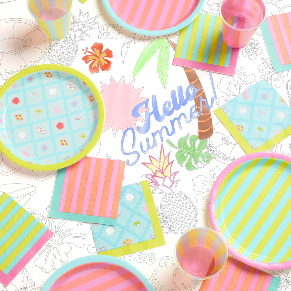 Pool Party Napkins - 24 paper napkins