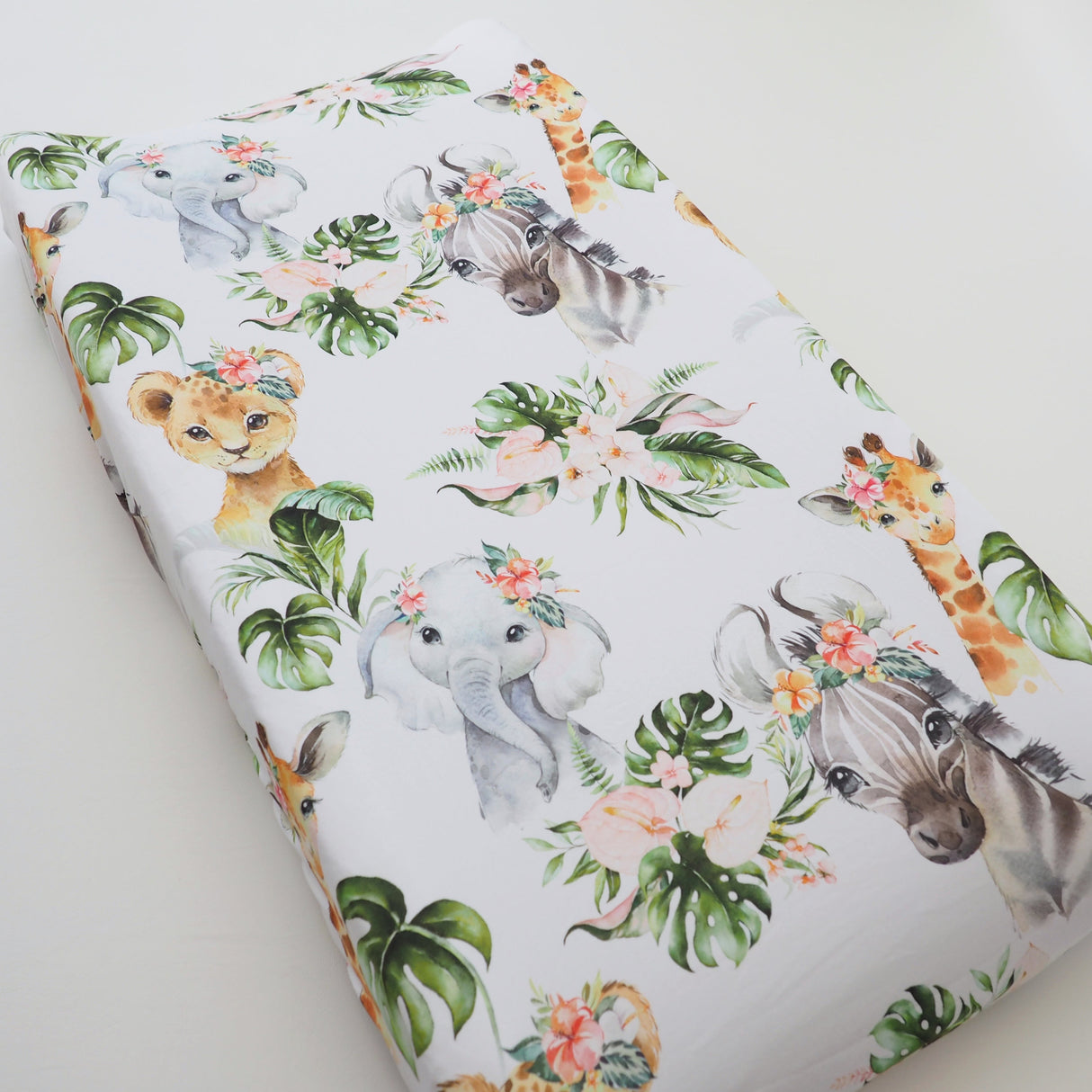 Changing Pad Cover- Africa Animals - HoneyBug