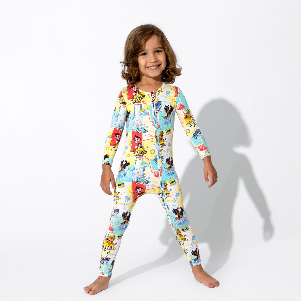 PAW Patrol: Comic Boy Pups Bamboo Convertible Footie - HoneyBug