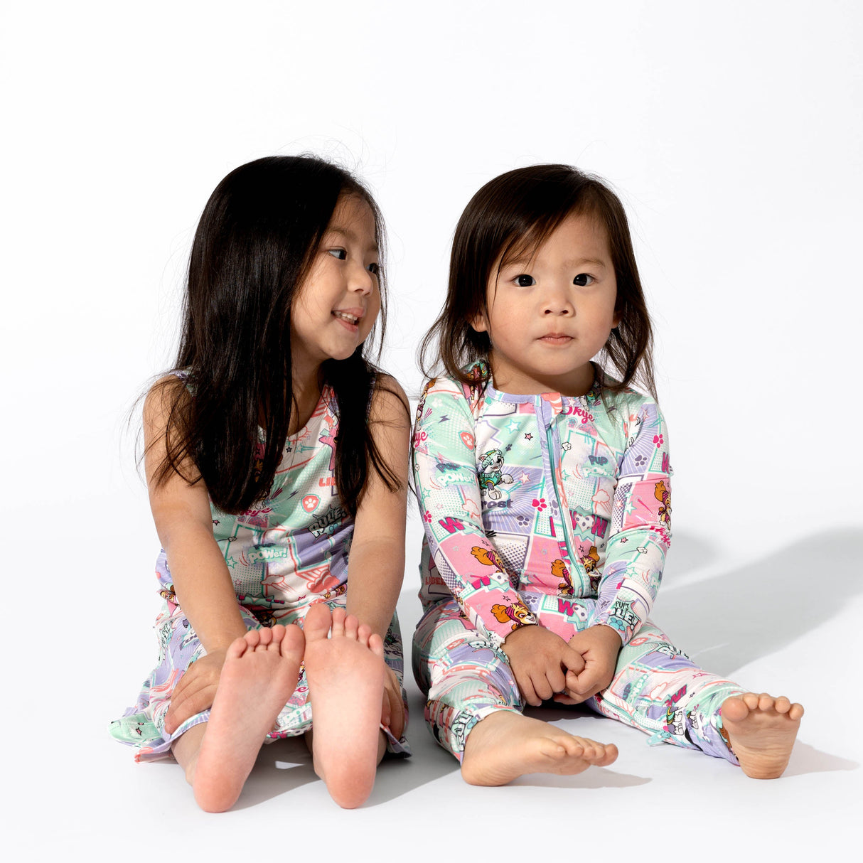 PAW Patrol: Comic Girl Pups Bamboo Convertible Footie - HoneyBug