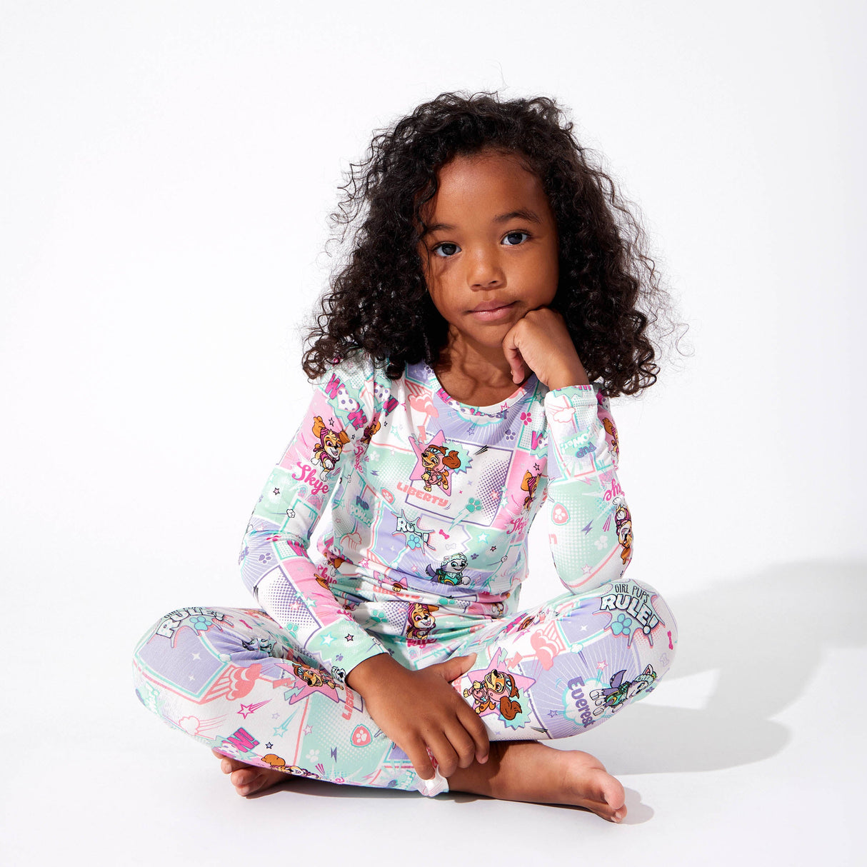 PAW Patrol: Comic Girl Pups Bamboo Kids Pajamas - HoneyBug