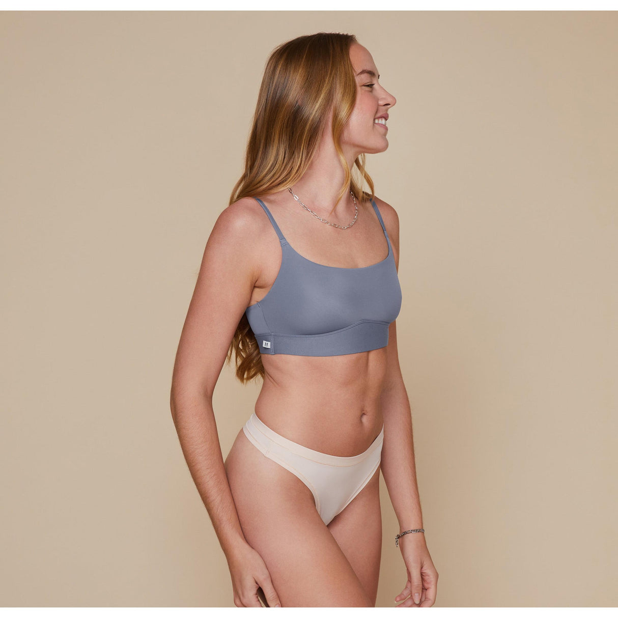 Bliss Scoop Bralette - Steel - HoneyBug