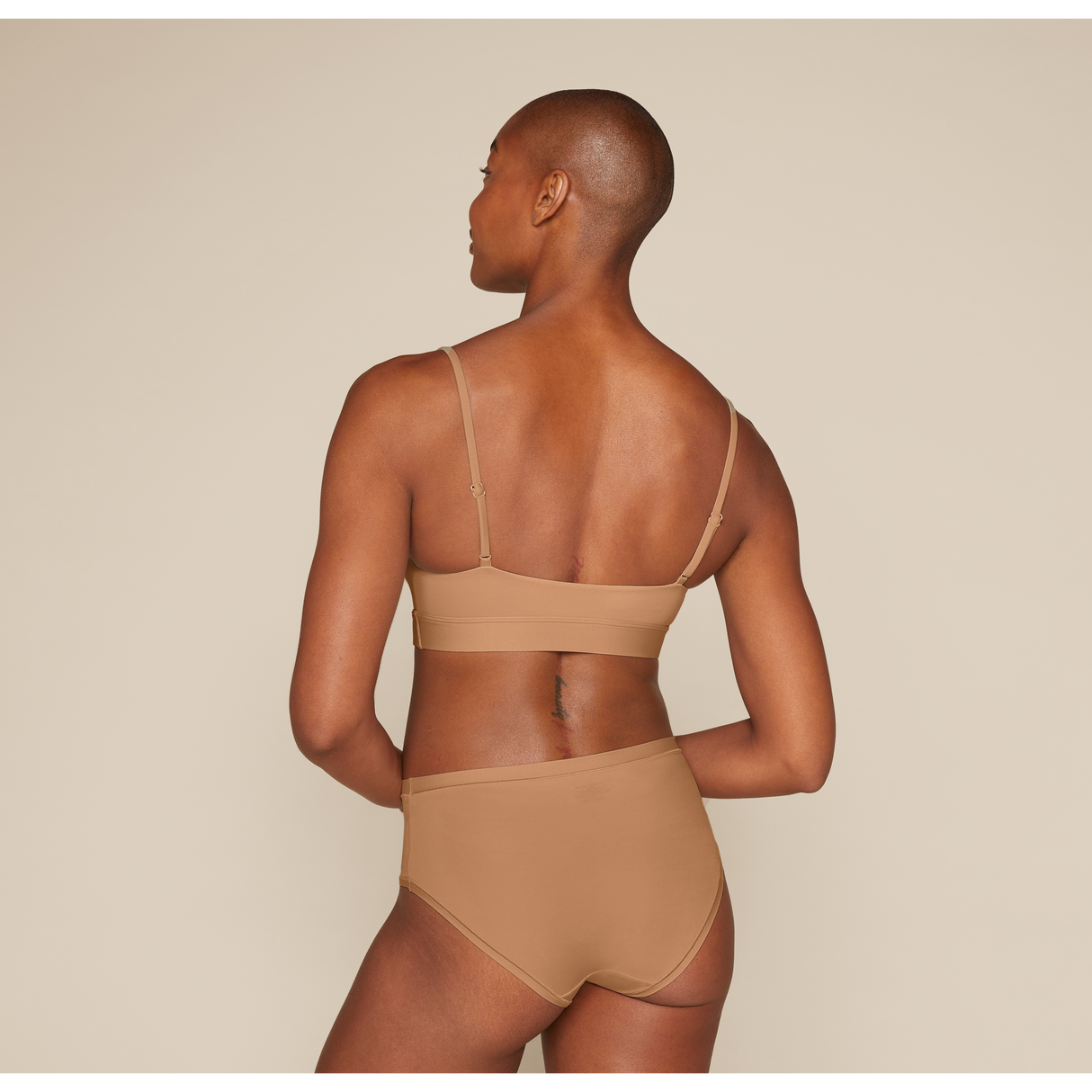 Bliss Scoop Bralette - Tan - HoneyBug