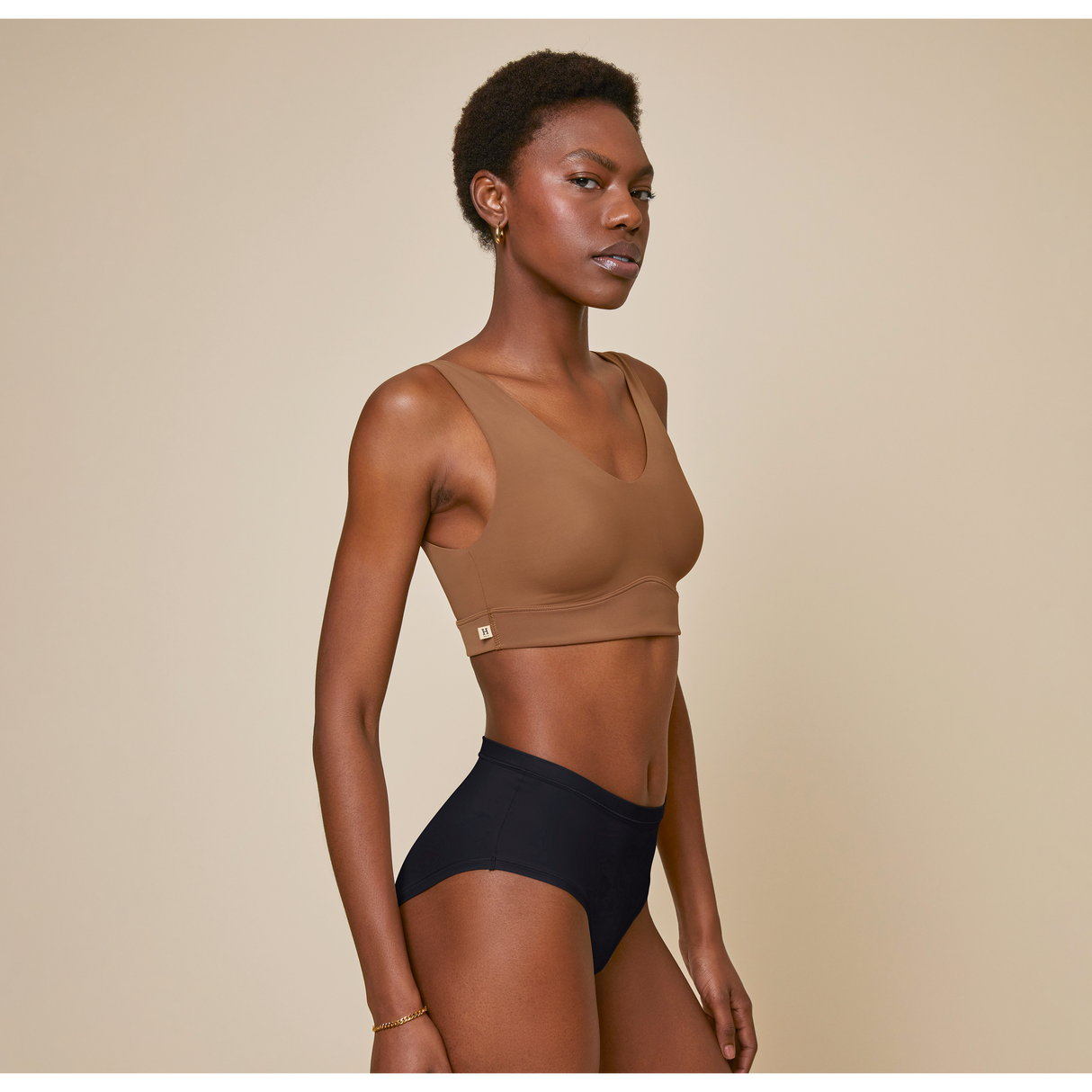 Bliss Bralette - Brown - HoneyBug