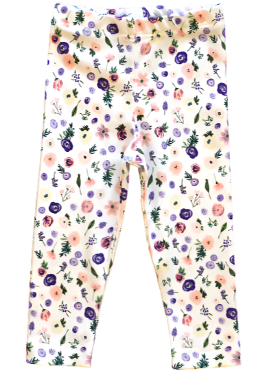Clementine Garden Floral Legging - HoneyBug