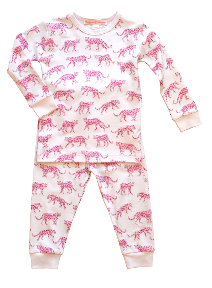 Pink Cheetah Pajama Set - HoneyBug