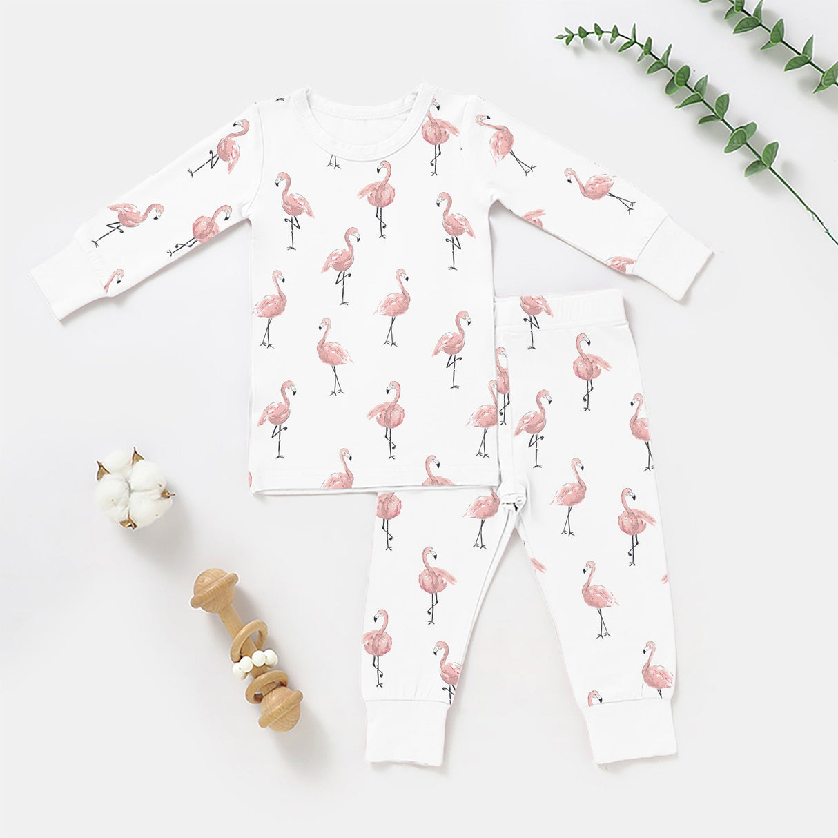 Long Sleeve 2 piece Bamboo Pajama Set - HoneyBug