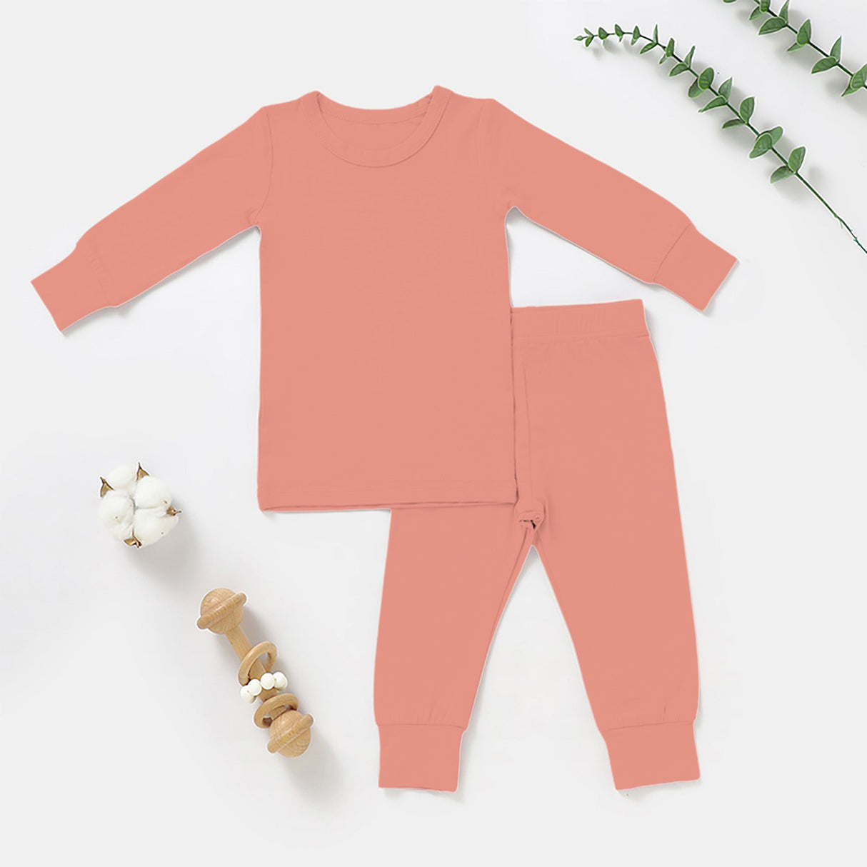Long Sleeve 2 piece Bamboo Pajama Set - HoneyBug