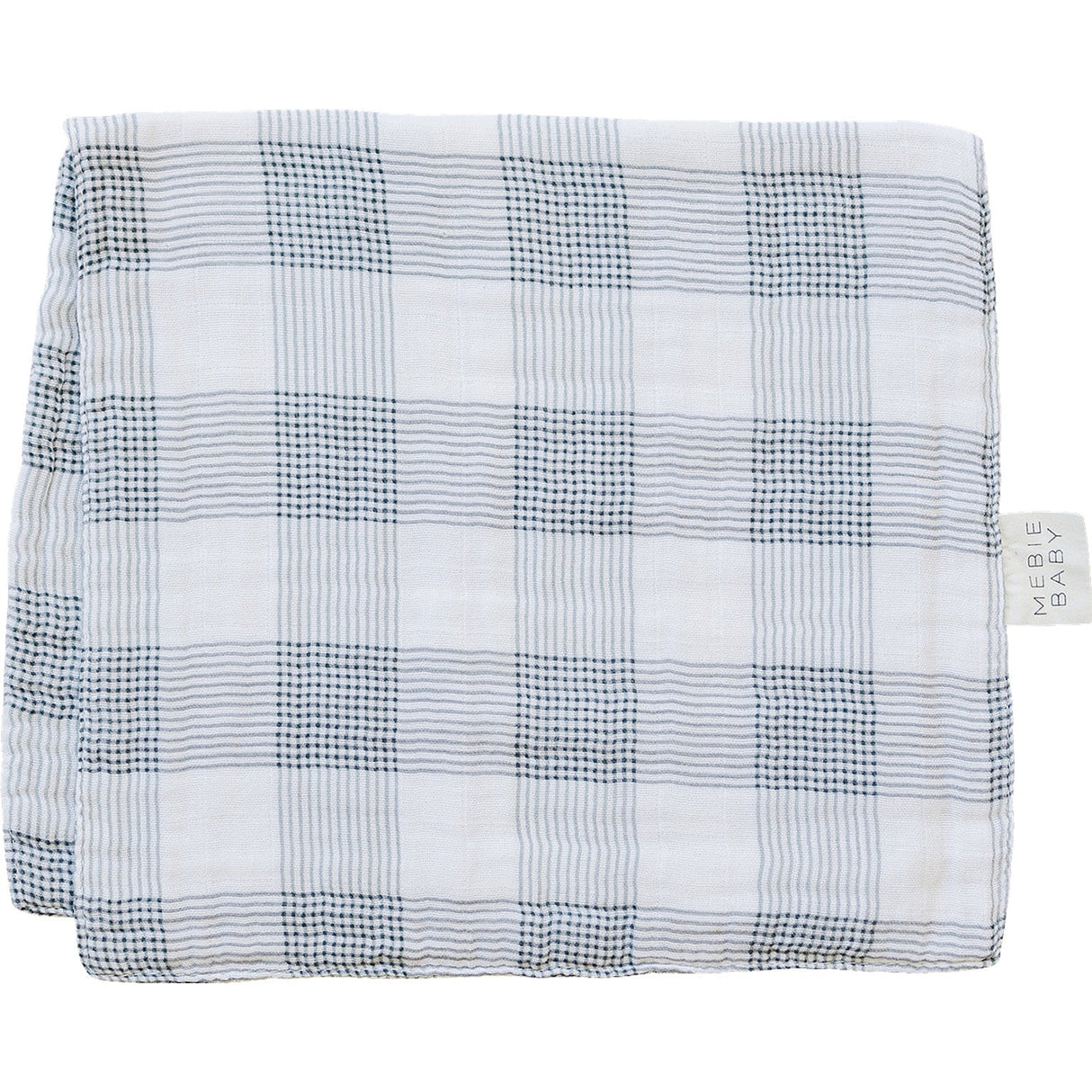 Coastal Plaid Muslin Burp Cloth - HoneyBug