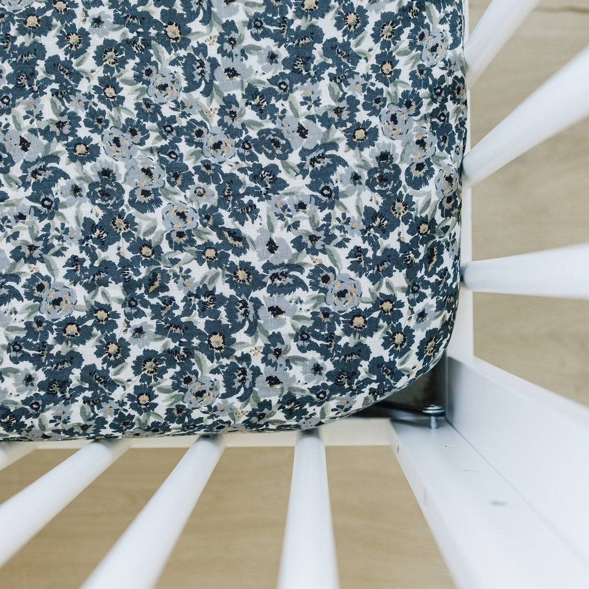 Liberty Floral Muslin Crib Sheet - HoneyBug