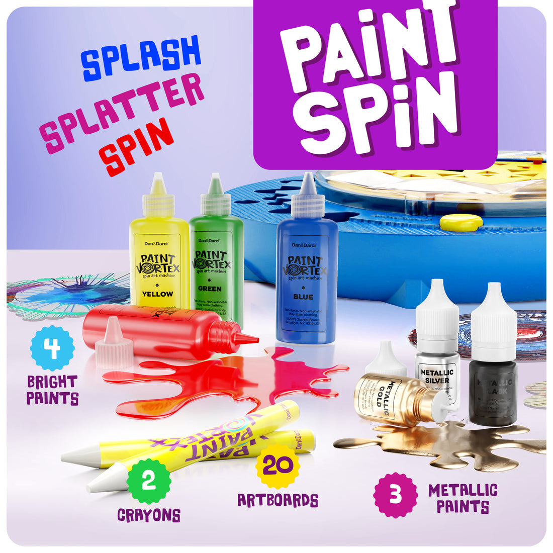 Paint Spin Art Machine Kit - HoneyBug
