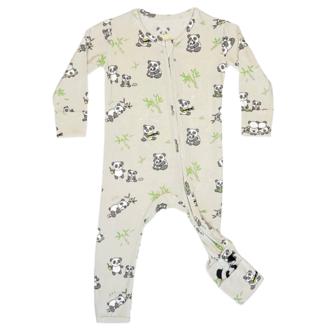 Panda Bamboo Convertible Footie - HoneyBug