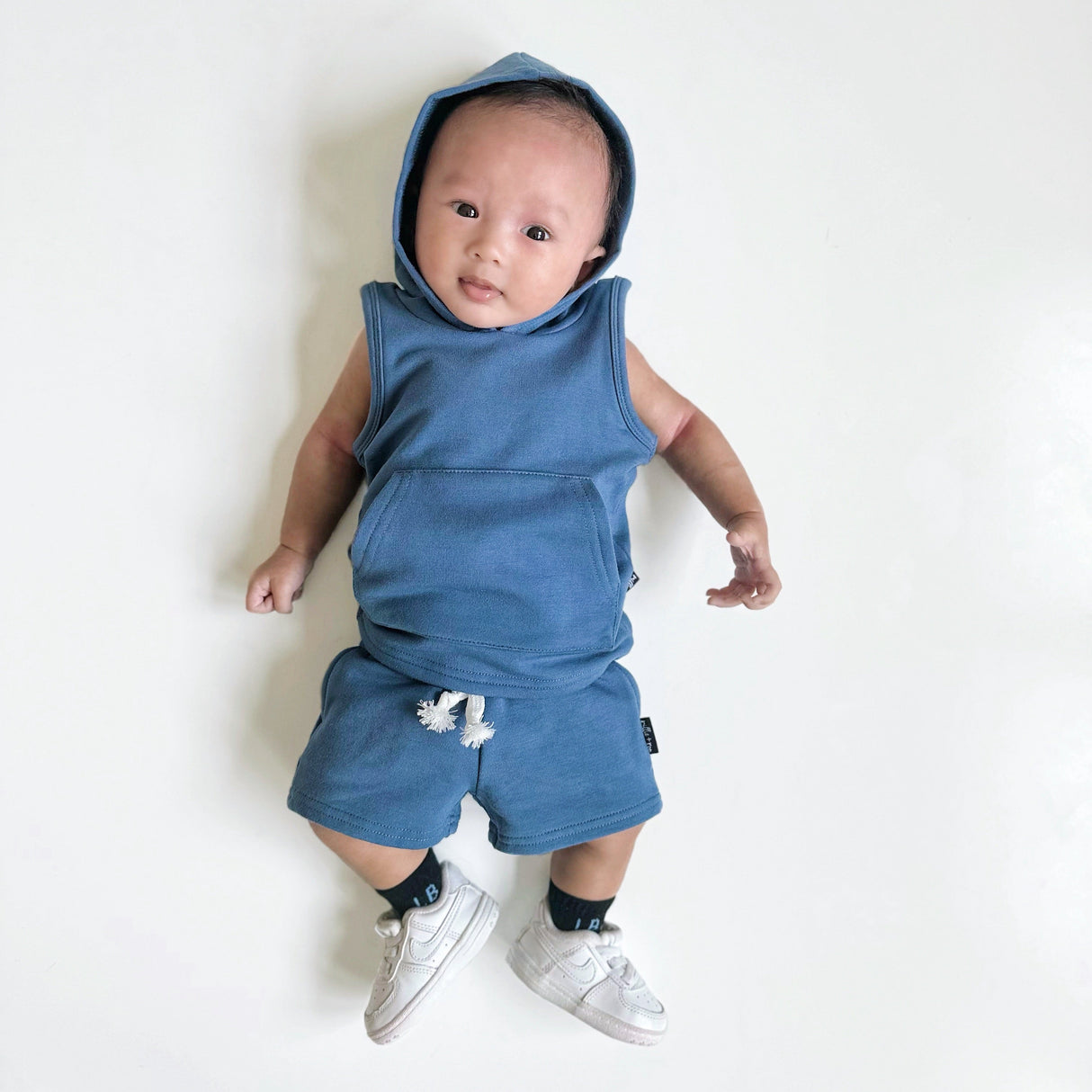 BAMBOO HOODIE TANK- Arctic - HoneyBug