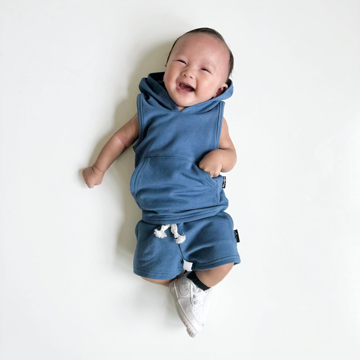 BAMBOO HOODIE TANK- Arctic - HoneyBug