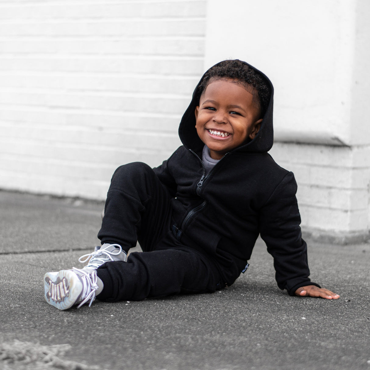 ZIP HOODIE- Midnight Bamboo French Terry - HoneyBug