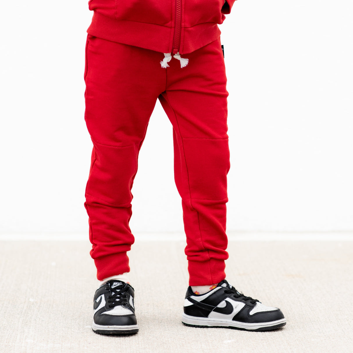 JOGGERS- Red Bamboo French Terry - HoneyBug