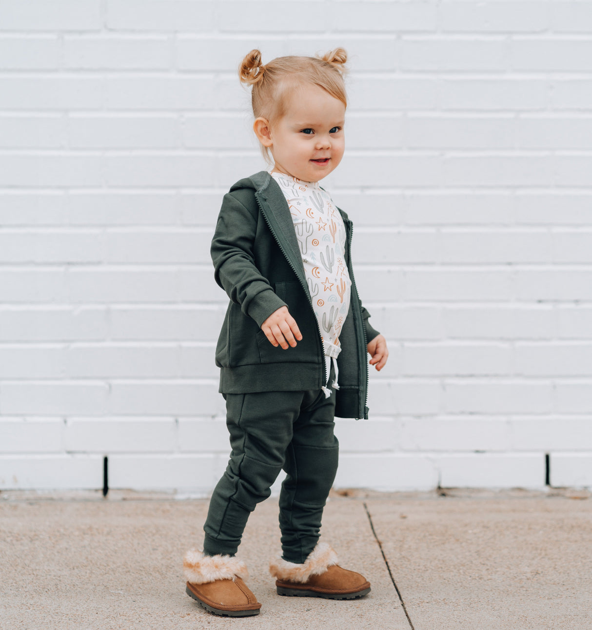 JOGGERS- Moss Bamboo French Terry - HoneyBug