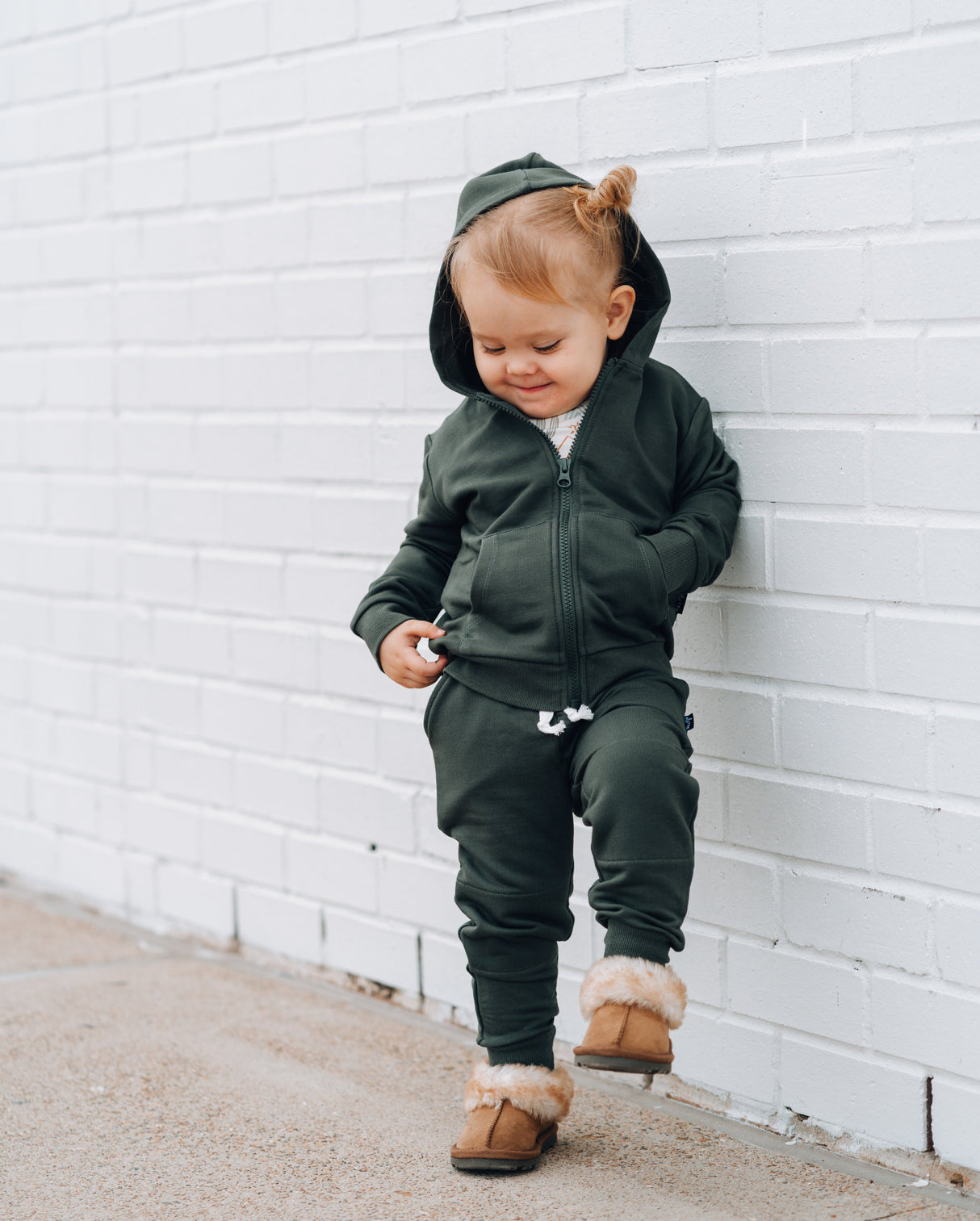 JOGGERS- Moss Bamboo French Terry - HoneyBug